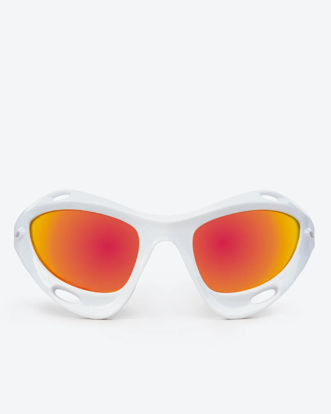 Vortex - Gold Mirrored Lenses, White Frame