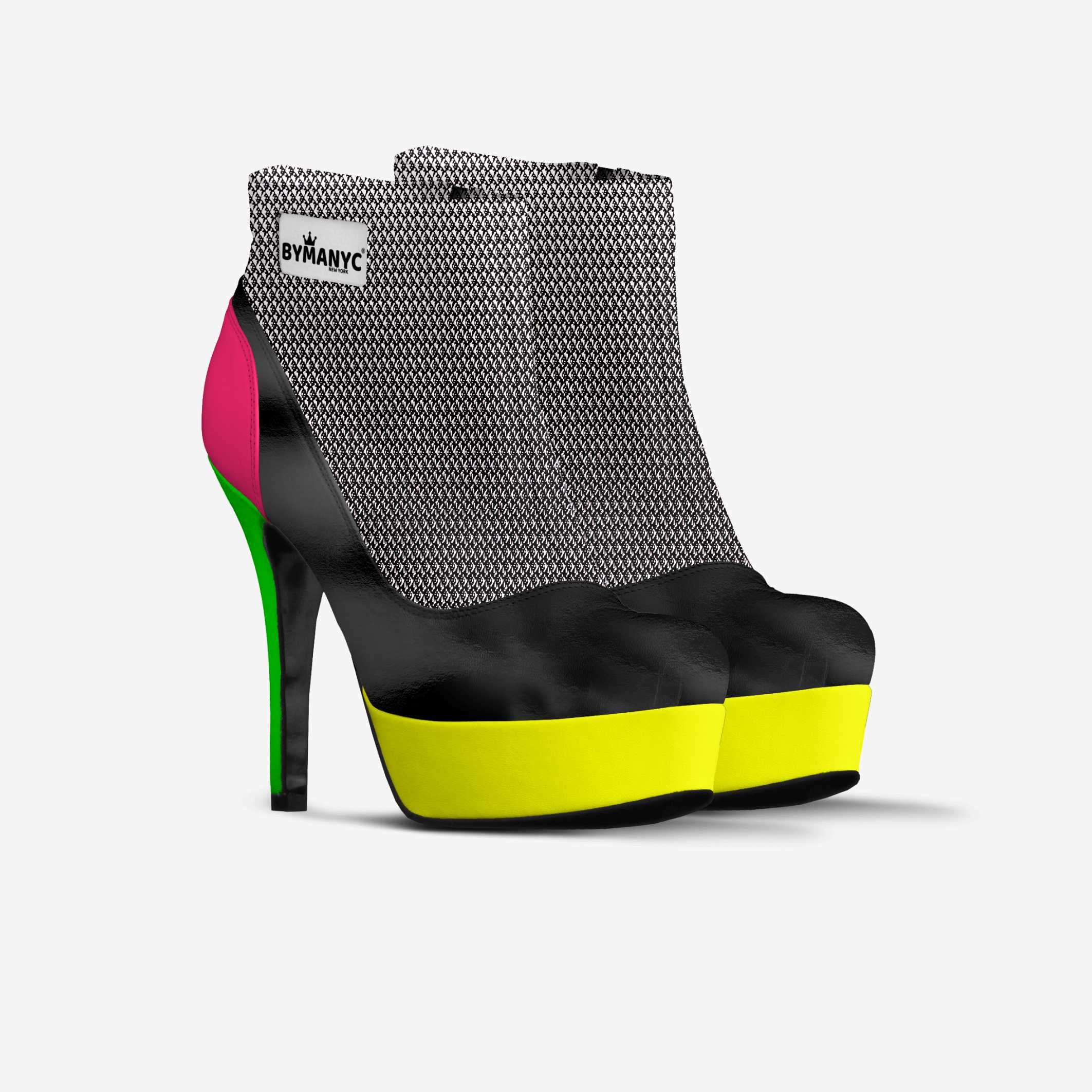 Vegan Ankle Boot Platform BYMANYC® New York Fierce Black