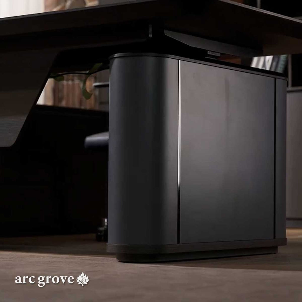Sawyer · L-Shaped Executive Standing Desk, Adjustable Height
