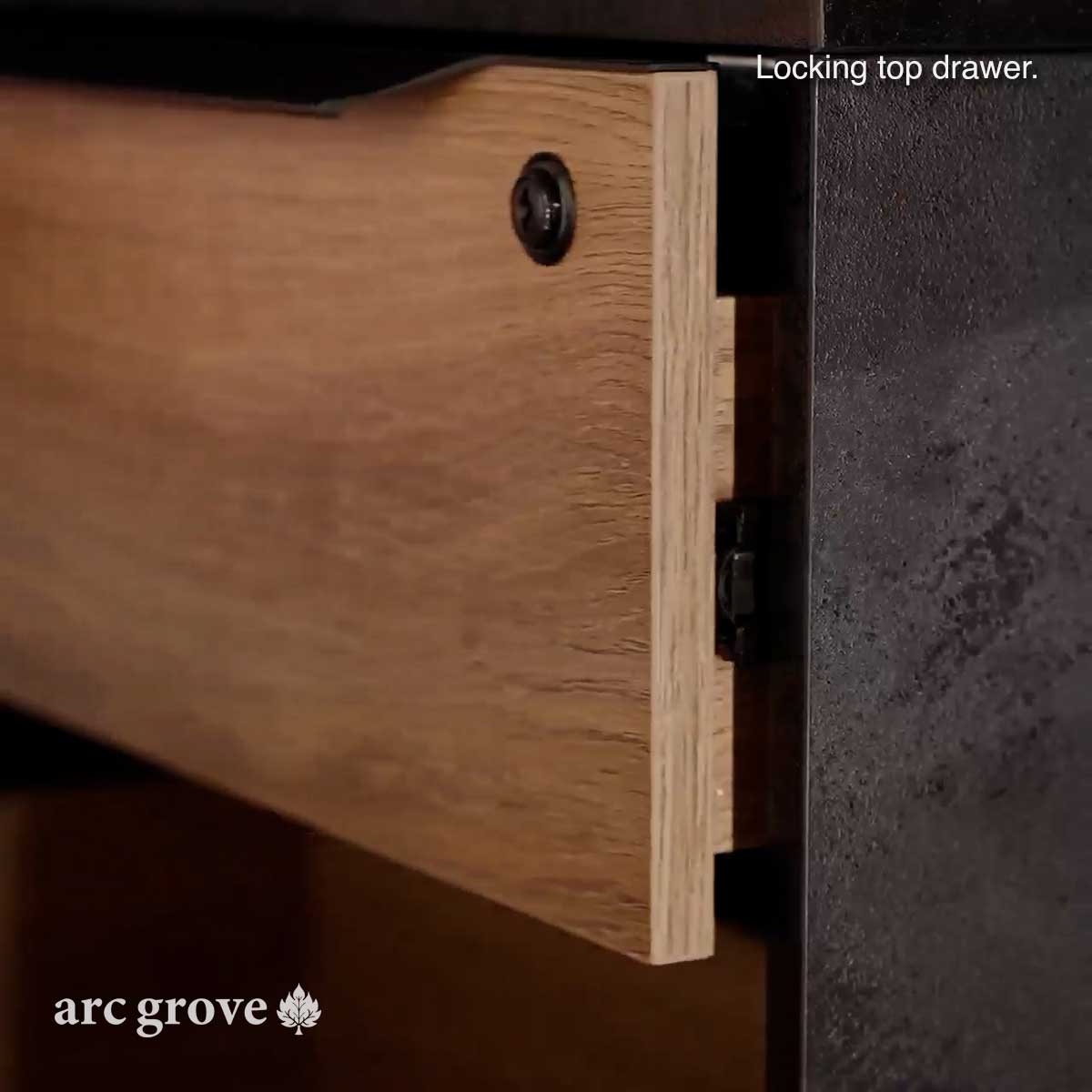 Anderson · L-Shaped Executive Standing Desk, Adjustable Height