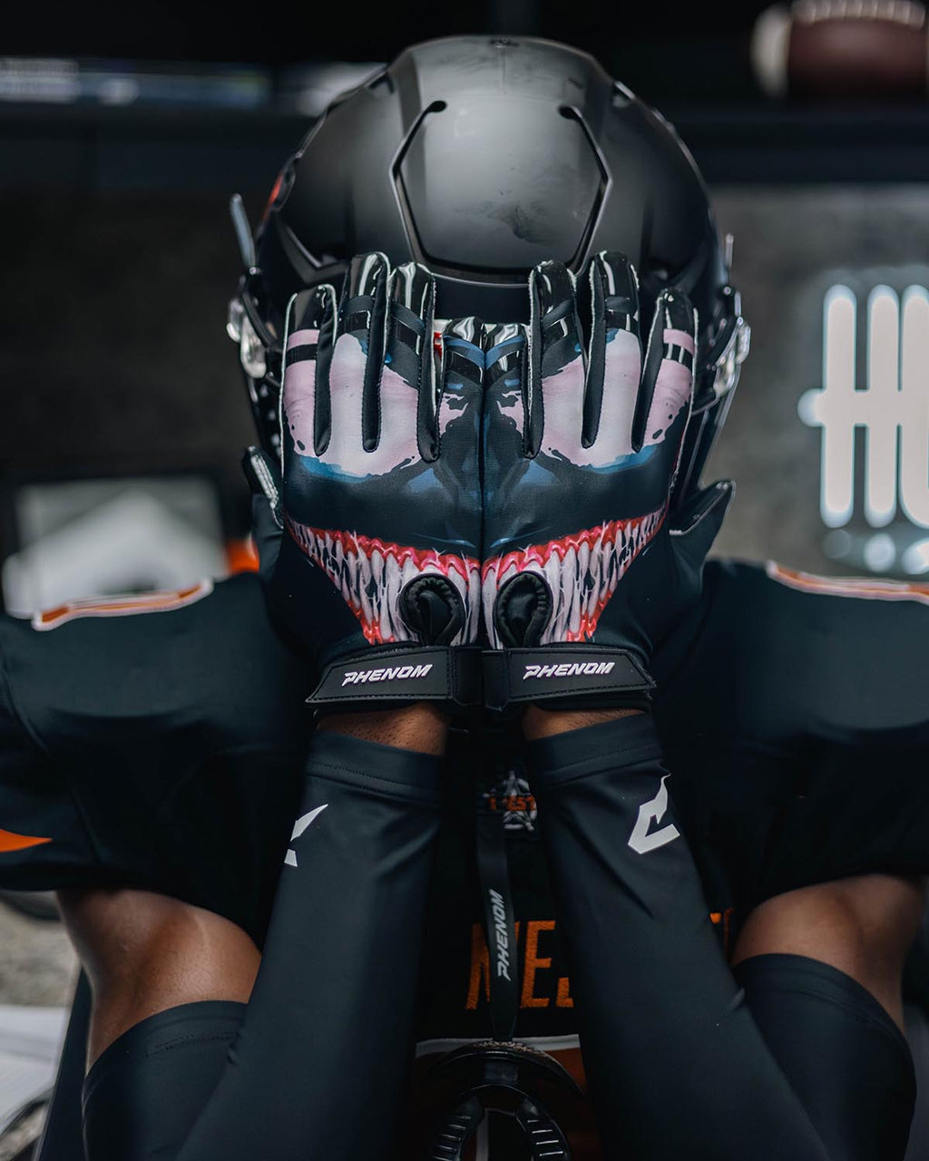 Phenom Elite Villain Football Gloves - VPS3