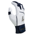 Batting Gloves – White/Navy/White Palm