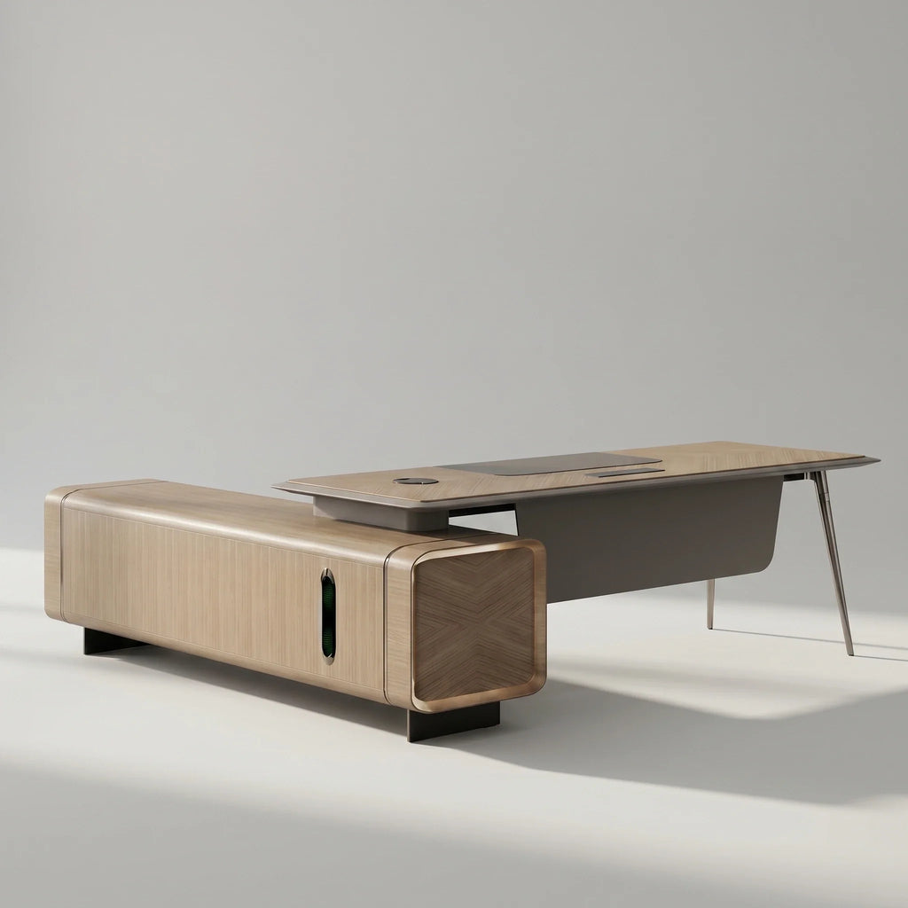 Symra · Modern L-Shaped Executive Desk