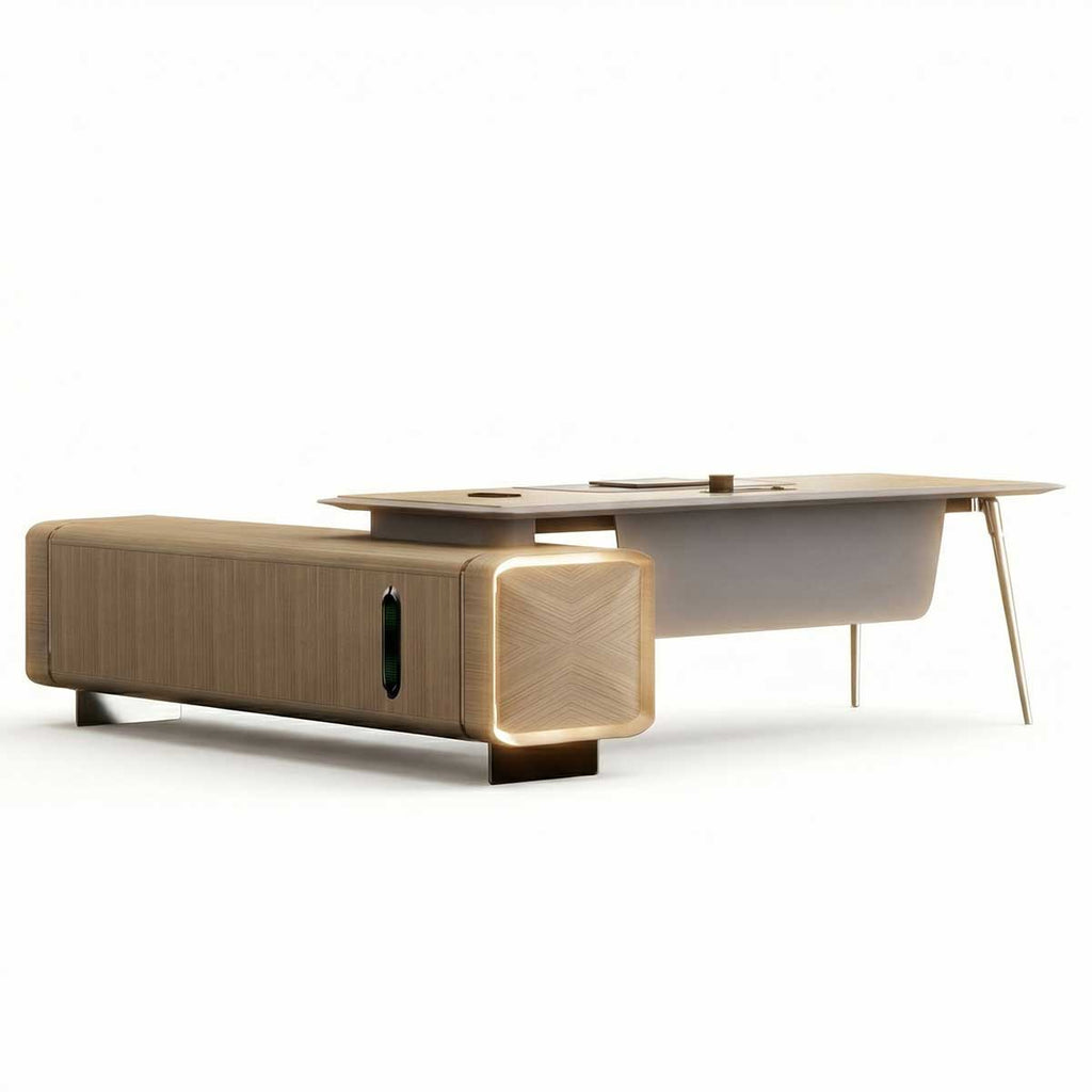 Symra · Modern L-Shaped Executive Desk