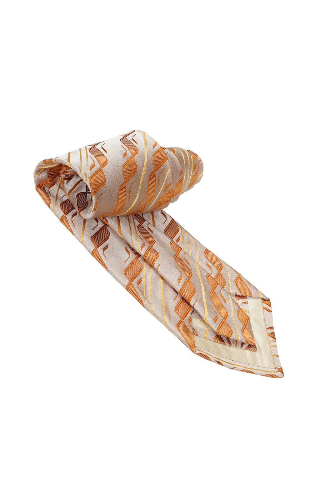 Zilli Geometric Chevron Stripe Silk Tie