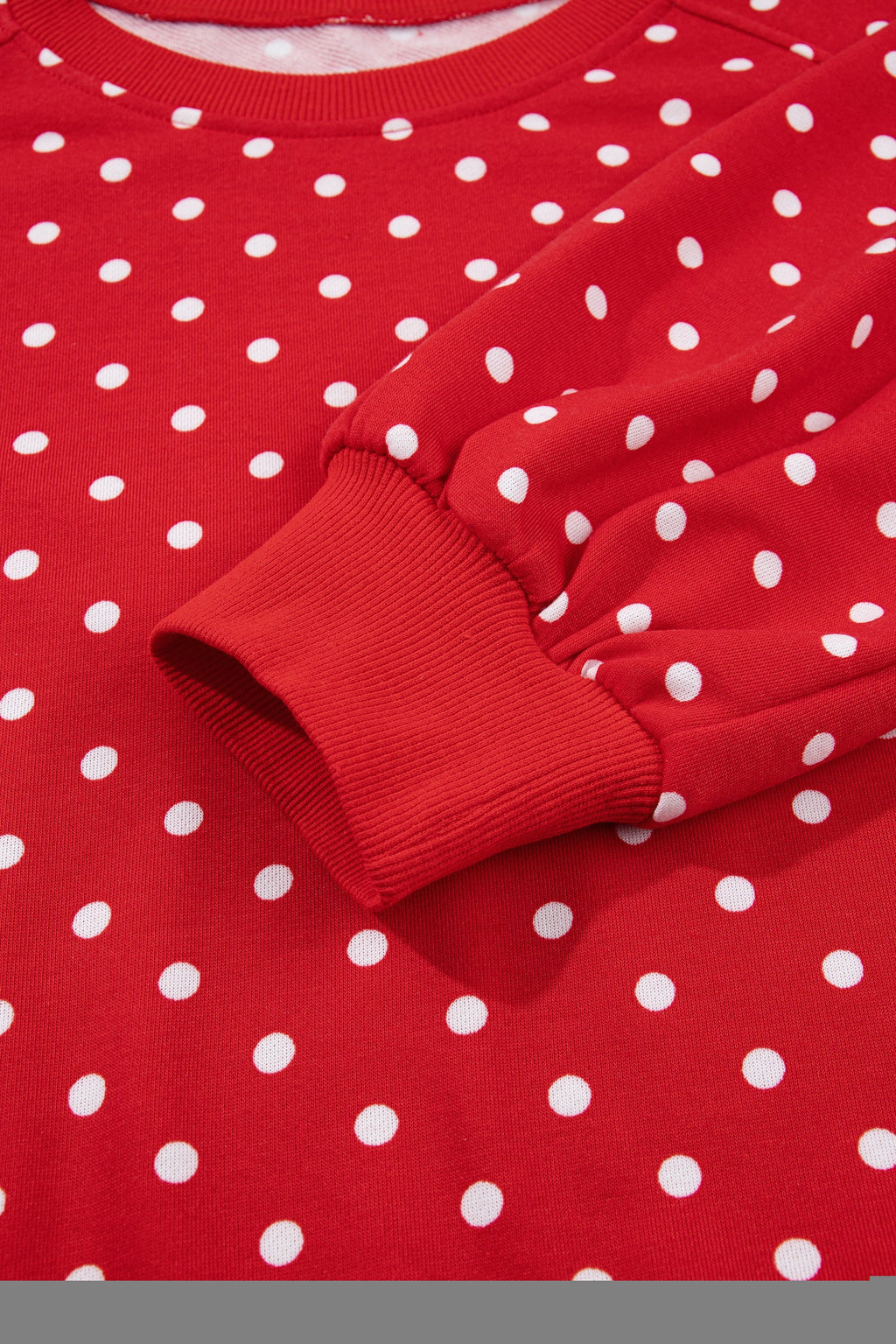 Jane Polka Dot Drawstring Wide Leg Long Sleeve Top Pant Set