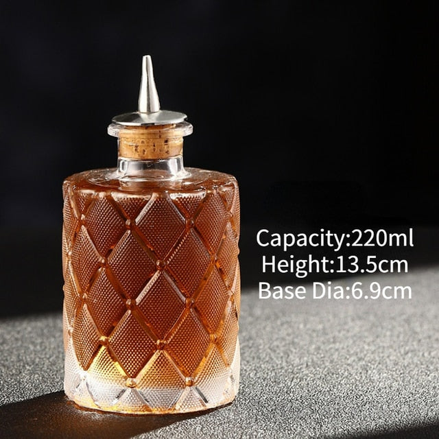 Evoska Cocktail Bitters Bottle Vintage Glass