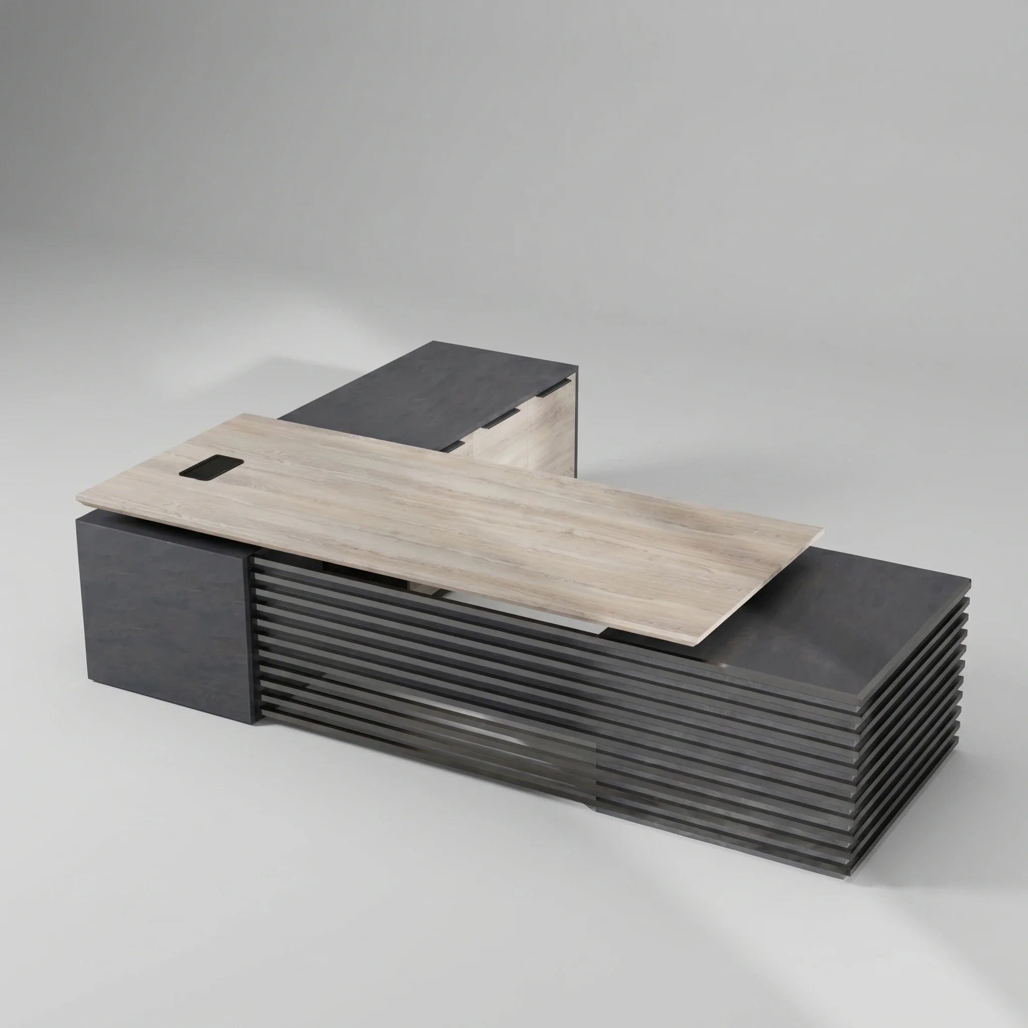 Anderson · L-Shaped Executive Standing Desk, Adjustable Height