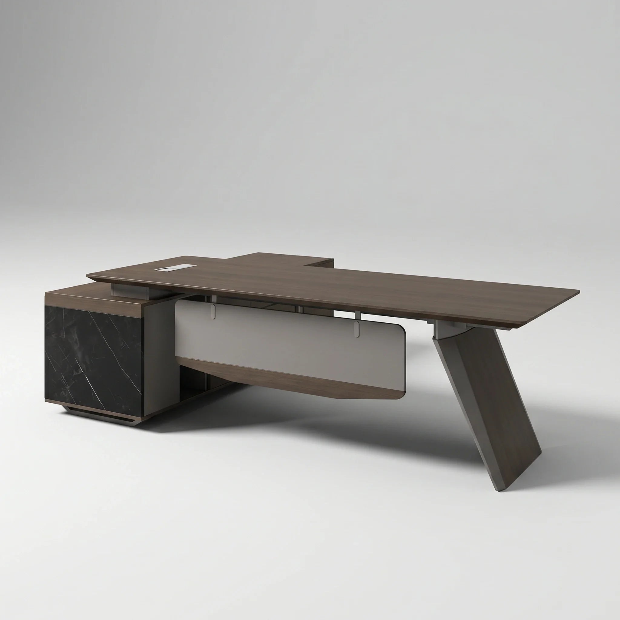 Worley · Modern L-Shaped Executive Desk