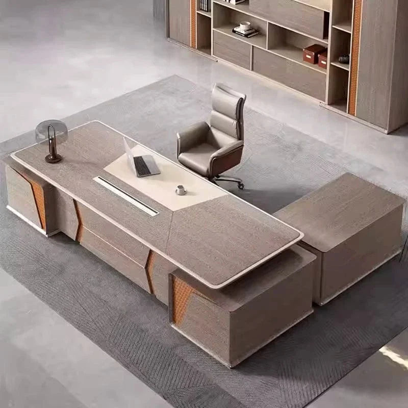 York · Grand Executive Desk w/ Mobile Storage