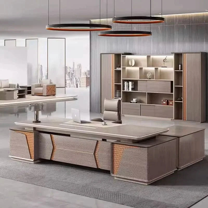 York · Grand Executive Desk w/ Mobile Storage