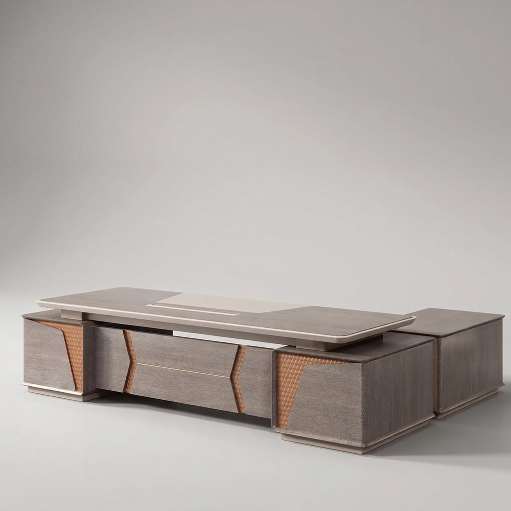 York · Grand Executive Desk w/ Mobile Storage