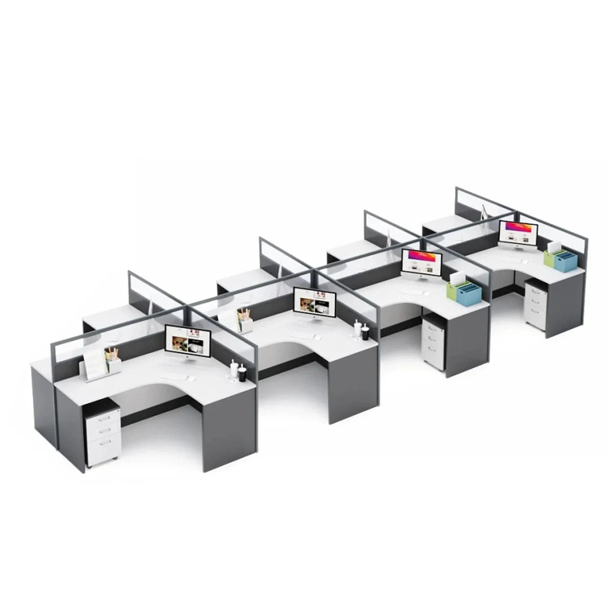 Arlo · L-Shaped Cubicle Workstation