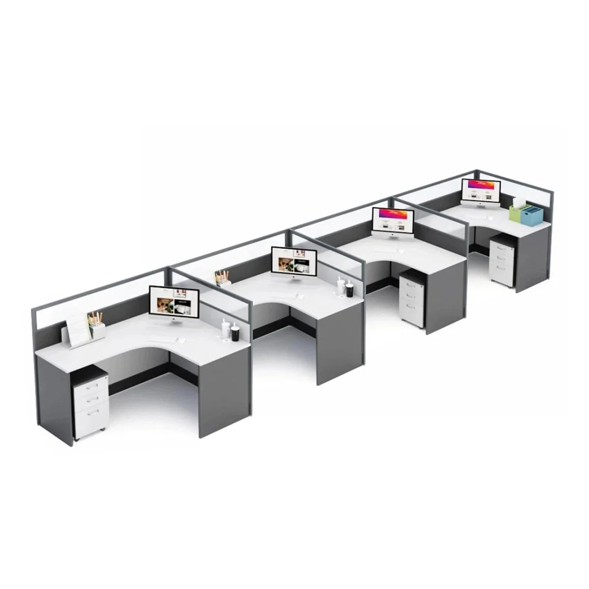 Arlo · L-Shaped Cubicle Workstation