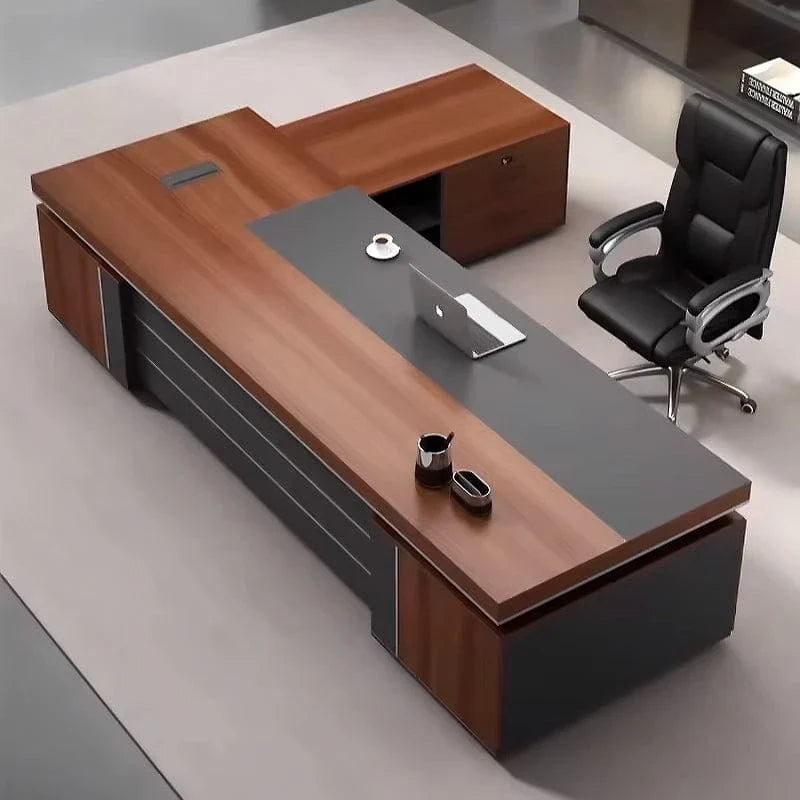 August · Modern Executive L-Shaped Desk