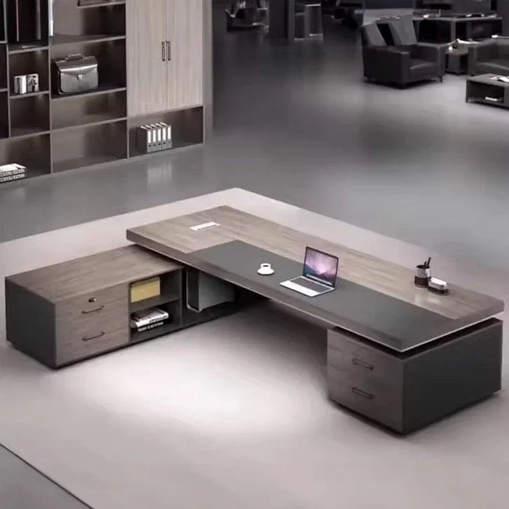 August · Modern Executive L-Shaped Desk