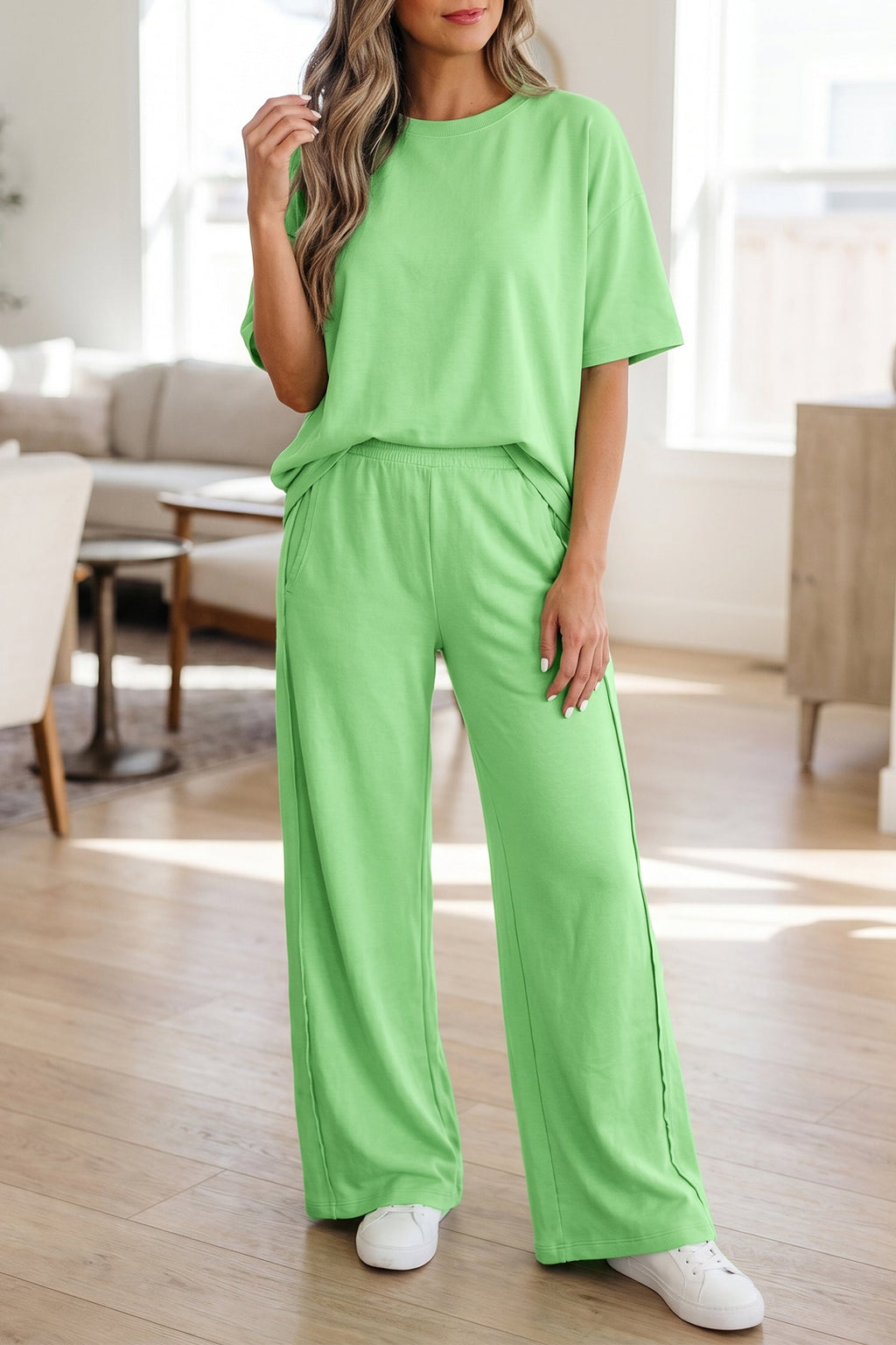 Jaycee Tee Pocketed Casual Pants 2pcs Outfit