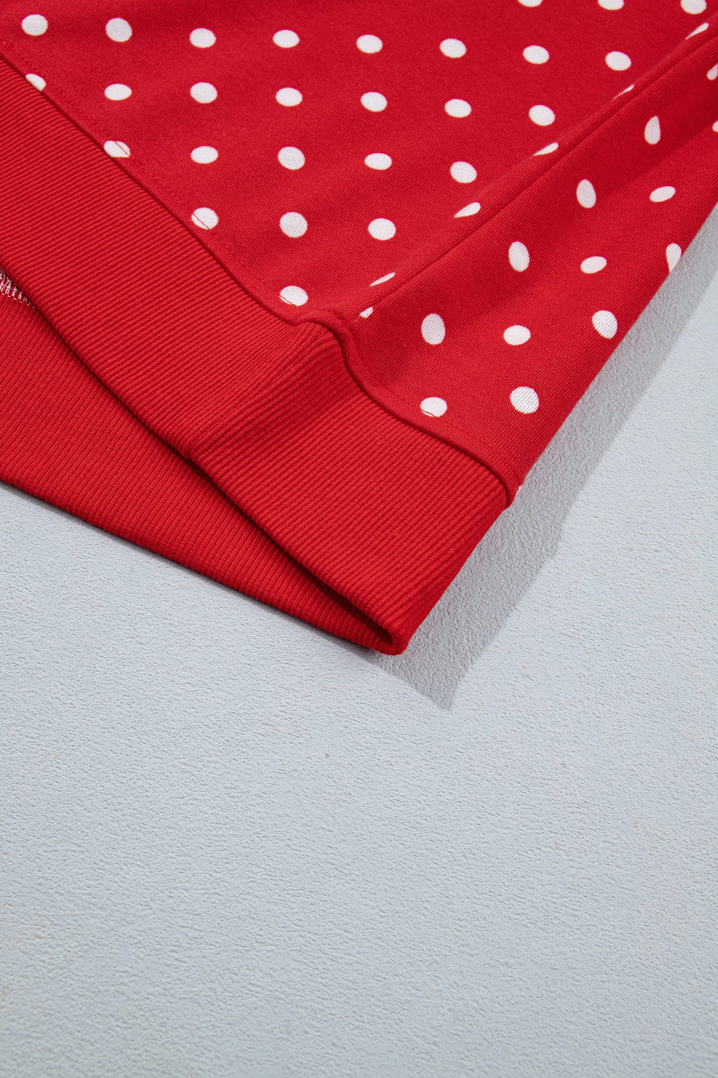 Jane Polka Dot Drawstring Wide Leg Long Sleeve Top Pant Set