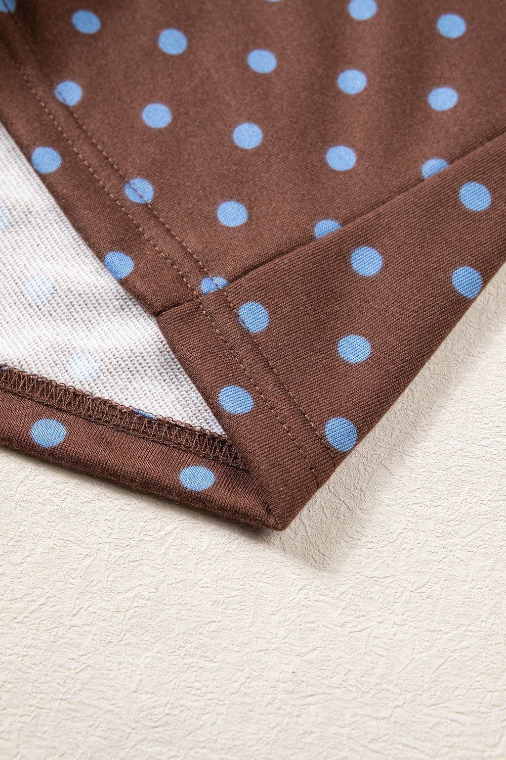 Jane Polka Dot Drawstring Wide Leg Long Sleeve Top Pant Set