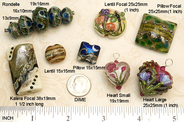 10302601 - Seven Animal Print Rondelle Beads