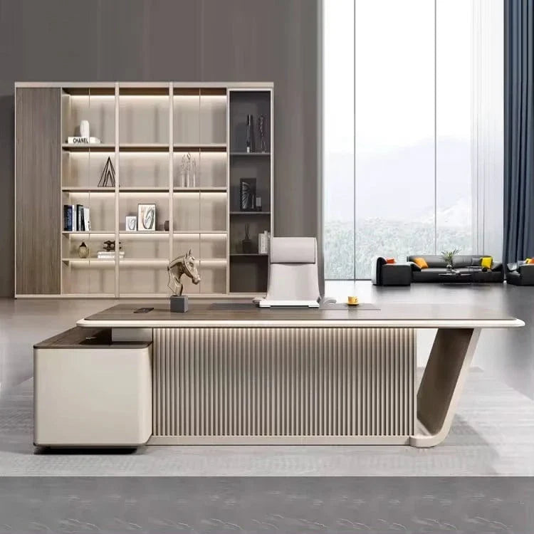 Mantell · Modern L-Shaped Executive Desk