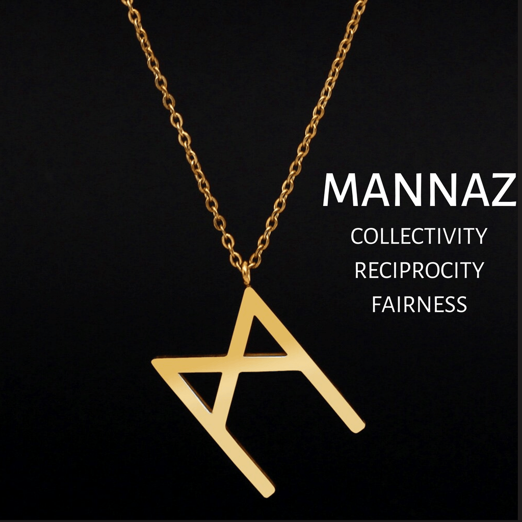 Viking Runes Tunic Stainless Steel Gold Necklaces