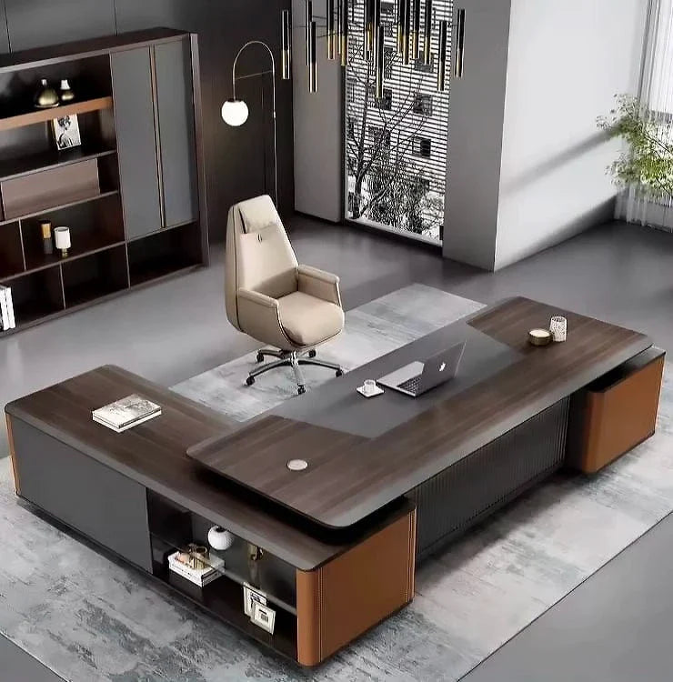 Wilcroft · Modern L-Shaped Executive Desk