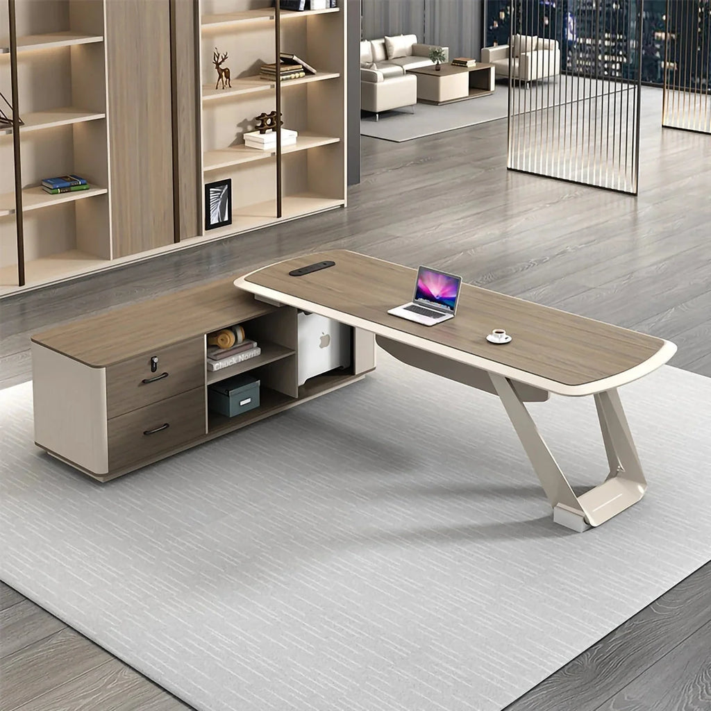 Tiller · Modern Executive L-Shaped Desk