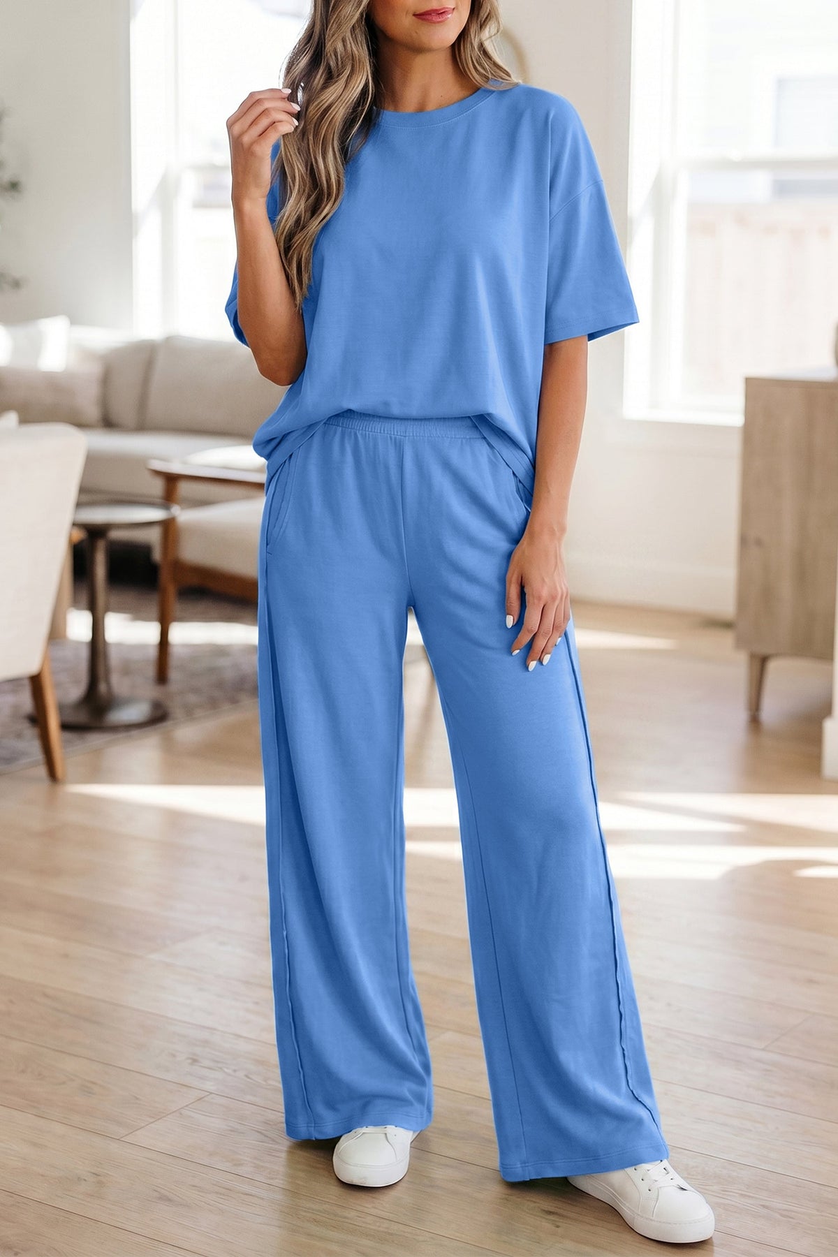 Jaycee Tee Pocketed Casual Pants 2pcs Outfit