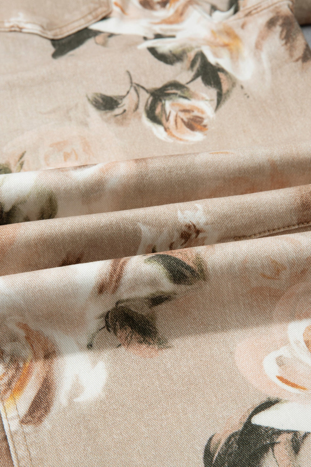 Meadow Floral Print Relaxed Barrel Jeans