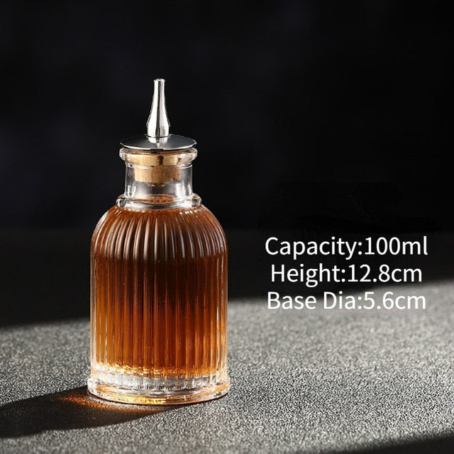 Evoska Cocktail Bitters Bottle Vintage Glass