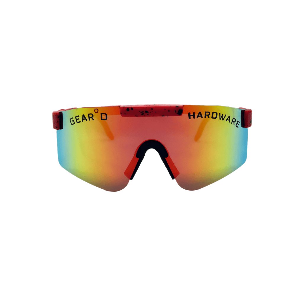BLAZING SHIELDS - Red w/ Black Splatter