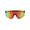 BLAZING SHIELDS - Red w/ Black Splatter