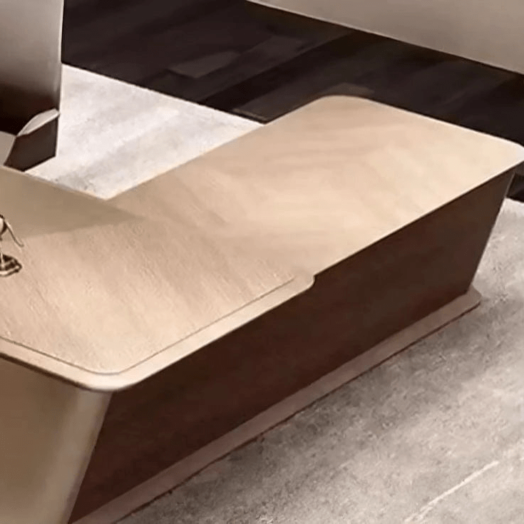 Cognac · Executive Desk w/ Mobile Storage