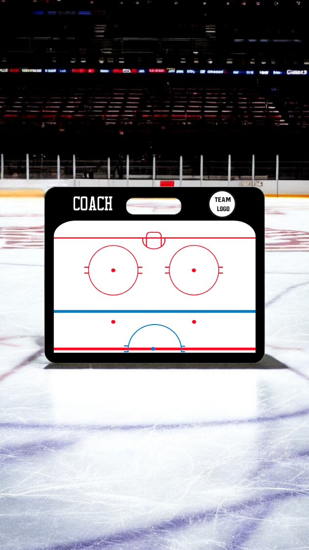 Custom Ice Hockey Magnetic Coaching Board 15.7'' x 12.6'' / 40 x 32 cm