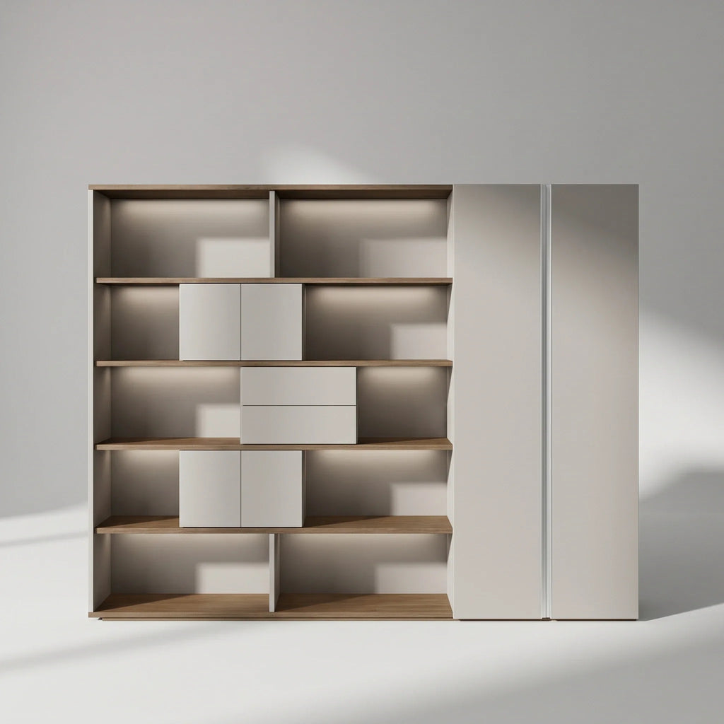 Hope · Office Shelves w/ Lighting & Storage