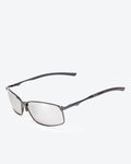 THEO - Silver Mirrored Polarized Lenses, Satin Black Frame