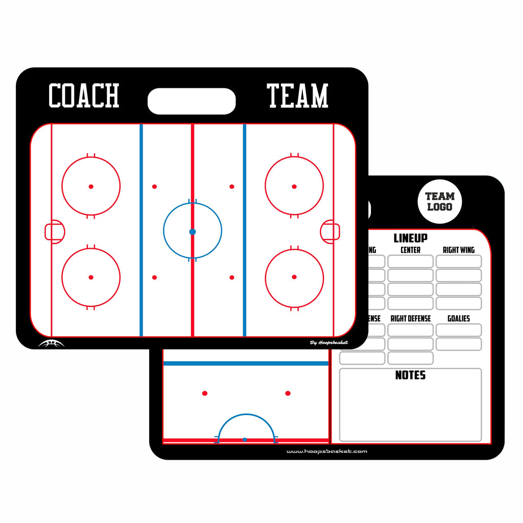 Custom Ice Hockey Magnetic Coaching Board 15.7'' x 12.6'' / 40 x 32 cm