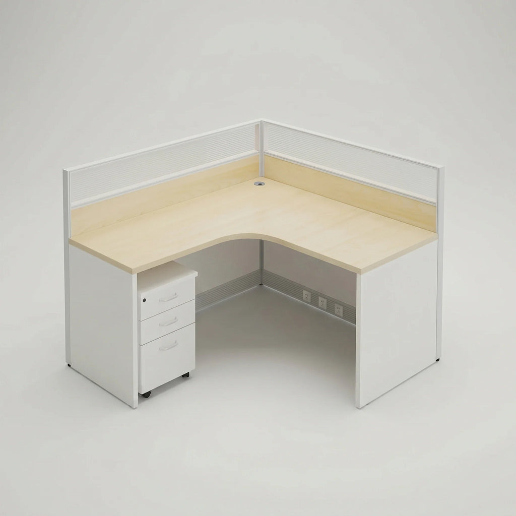 Adler · L-Shaped Cubicle Workstation