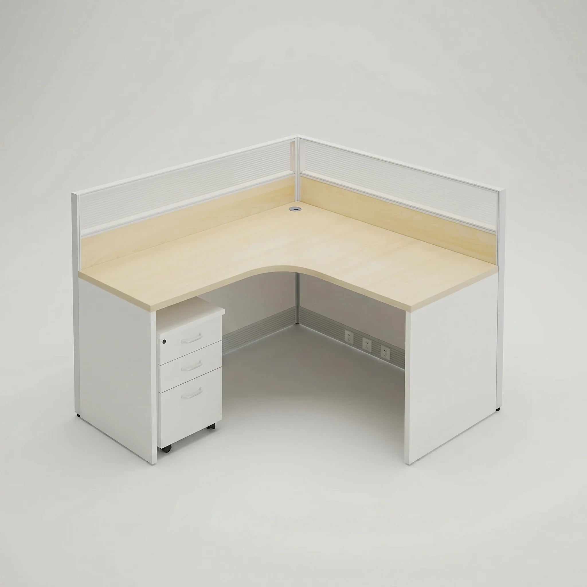 Adler · L-Shaped Cubicle Workstation