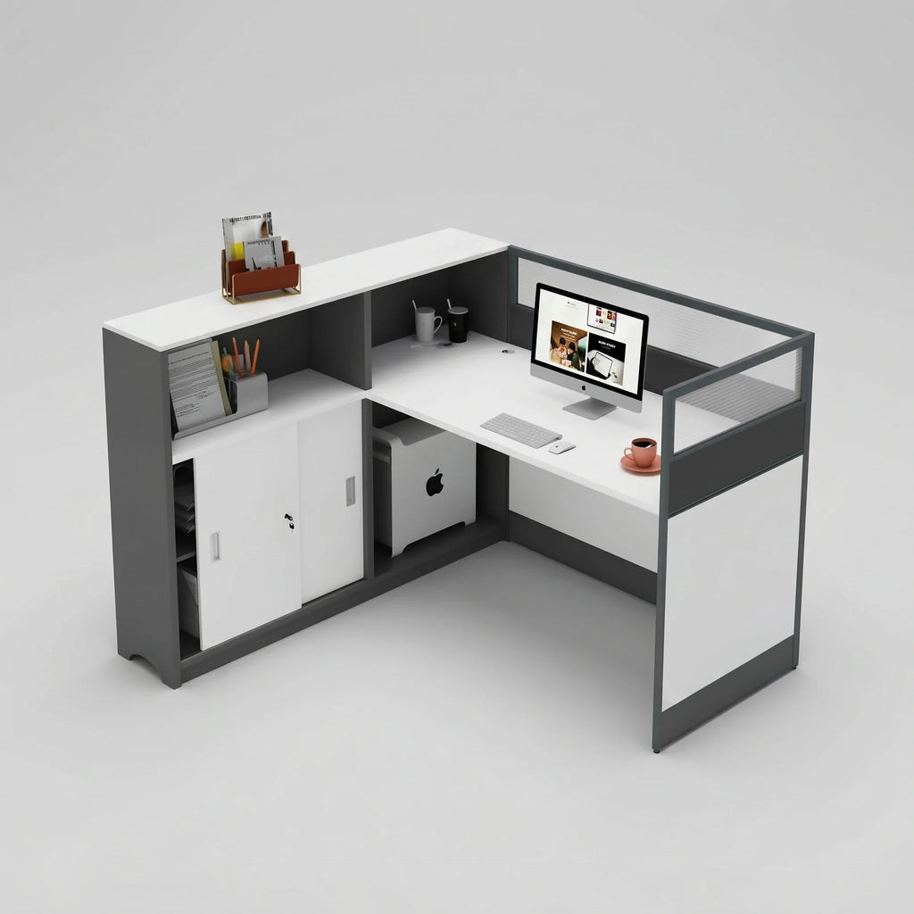 Noelle · L-Shaped Cubicle Office Workstation