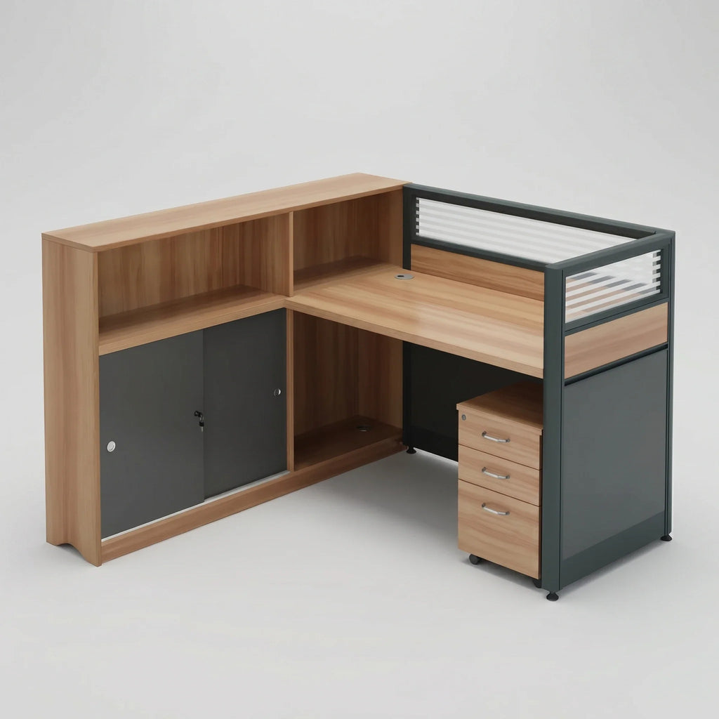 Brynn · L-Shaped Cubicle Workstation