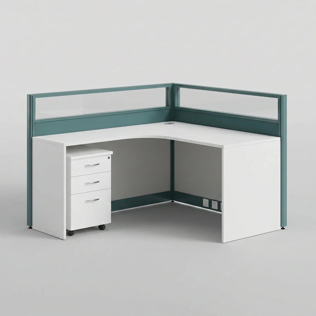 Vienna · L-Shaped Cubicle Workstation