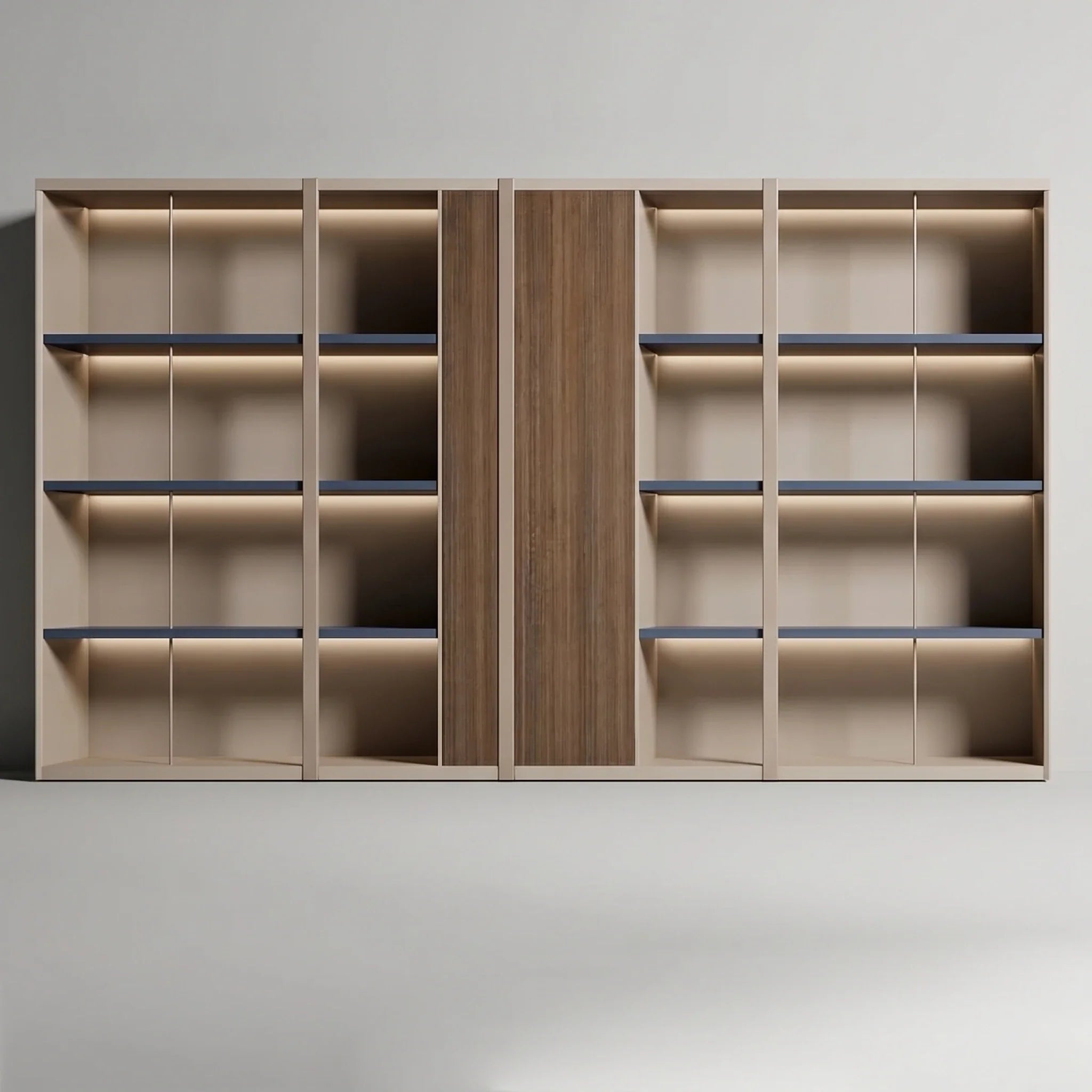 Jenkins · Office Shelves w/ Lighting & Closet