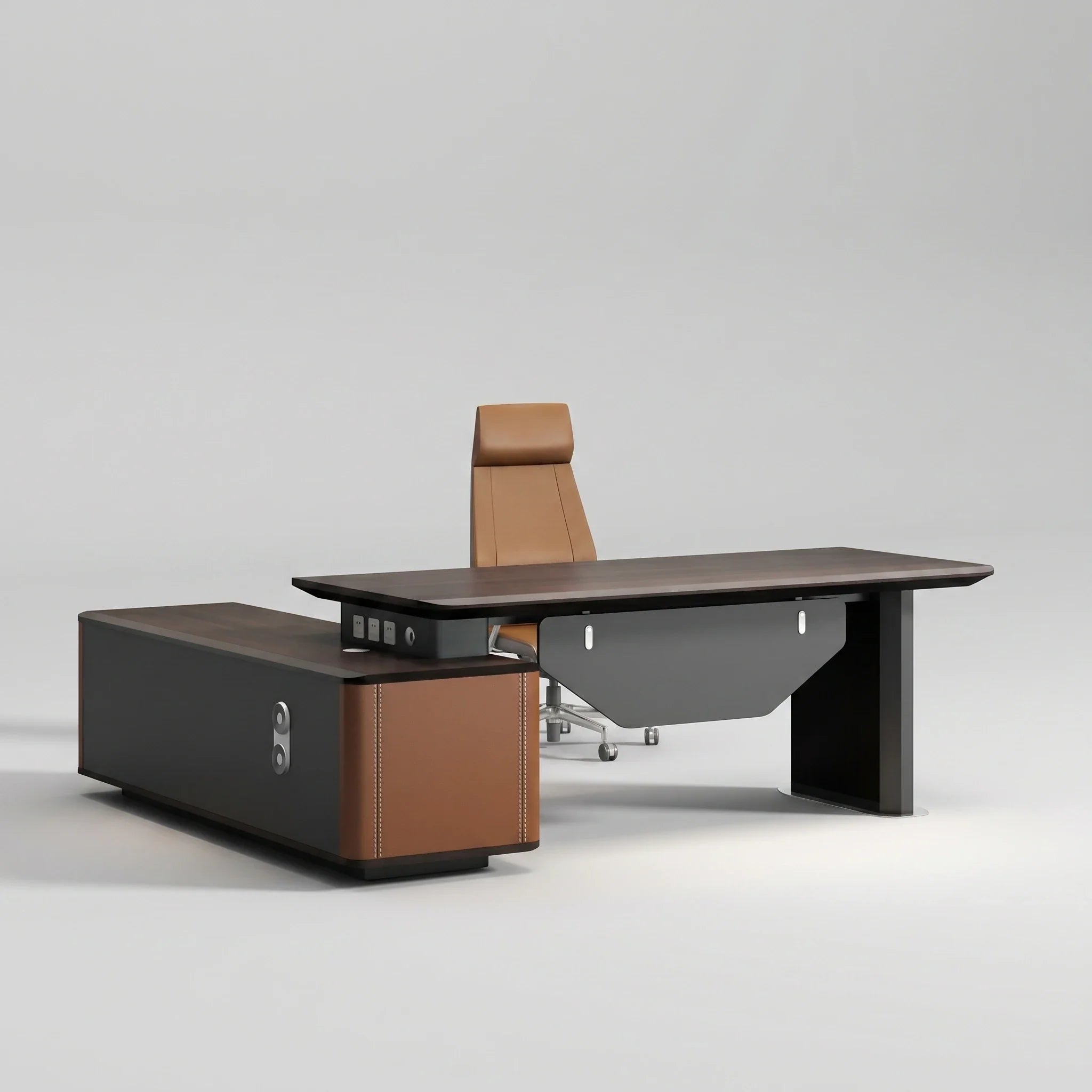 Bentley · Modern L-Shaped Executive Desk