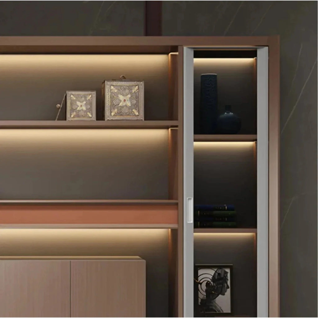 Kaelios · Office Shelves w/ Lighting & Storage