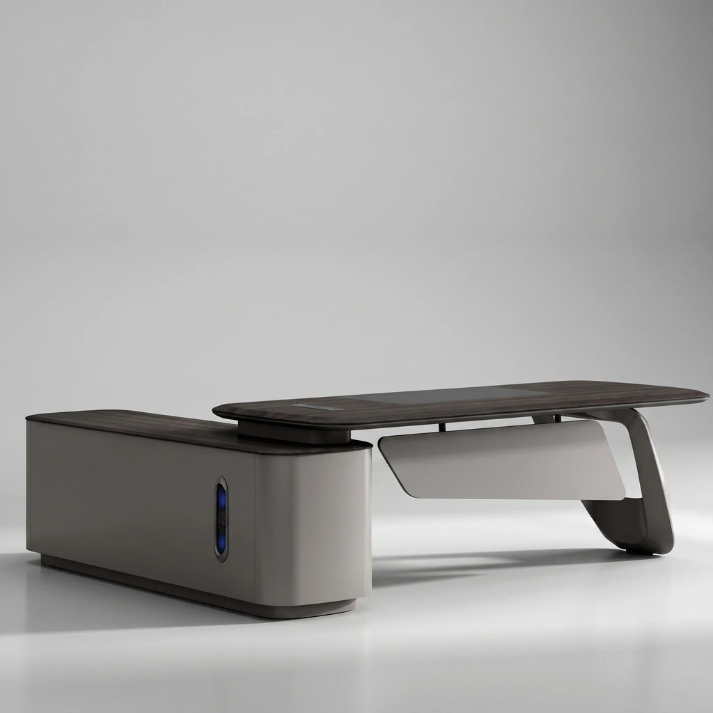 Veris · Modern L-Shaped Executive Desk