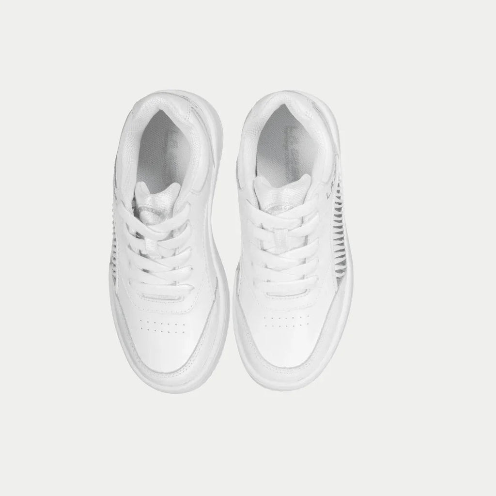 LA Gear Kids Flame Lowtop | White