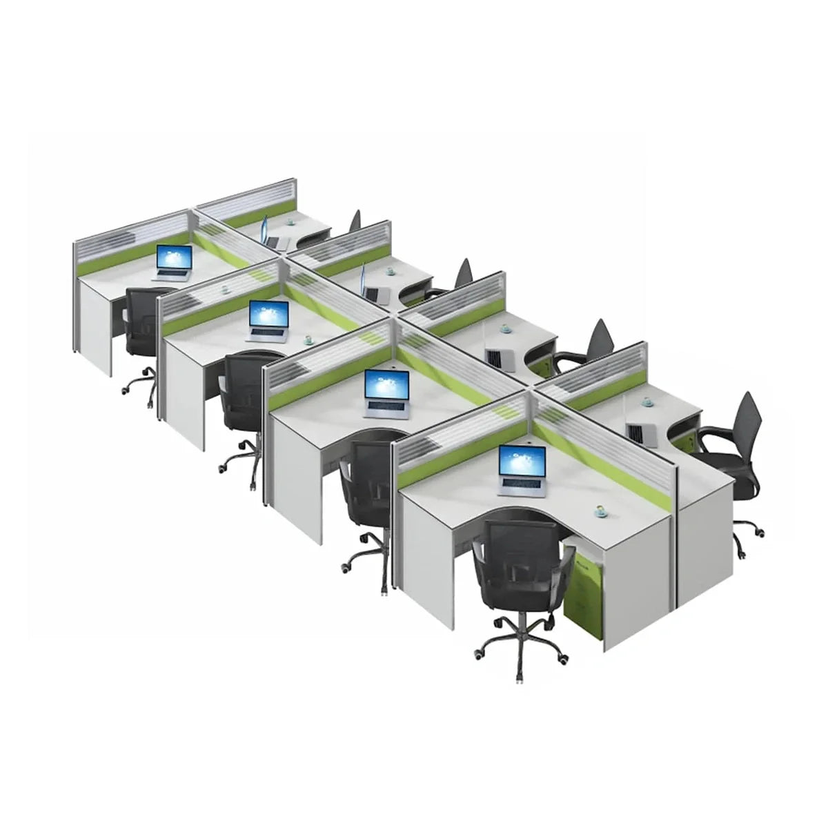 Leona · L-Shaped Cubicle Workstation