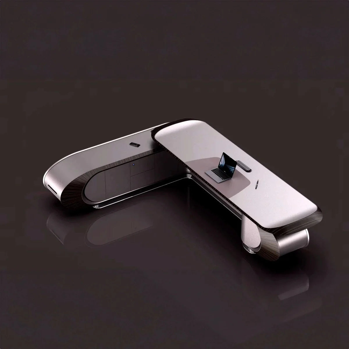 Echelon · Luxury L-Shaped Executive Desk